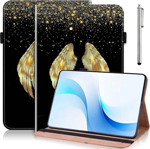 Vista 8 de ALILANG Funda para Samsung Galaxy Tab S5e de 10,5 pulgadas con lápiz capacitivo, a prueba de golpes plegable, negro (black horse)