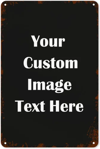 Vista 18 de Letrero de metal personalizado con tu propio texto o imagen, texto, imagen, logotipo, imagen, letreros personalizados para pared, exteriores, calle