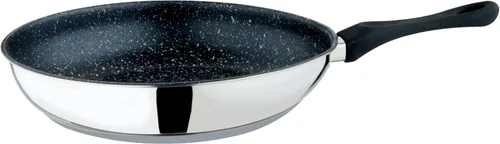 Vista 7 de Mepra Fantasia 30197924N - Sartén de piedra de 9.4 in, acero inoxidable, revestimiento de piedra Eterna, mango de baquelita Utensilios de cocina