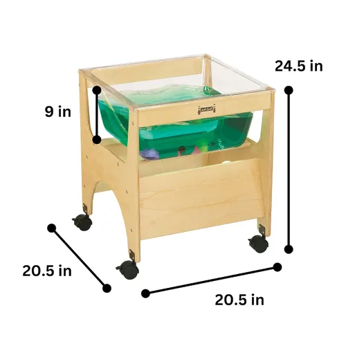 Vista 2 de Jonti-Craft 2870JC - Mini mesa sensorial transparente, madera