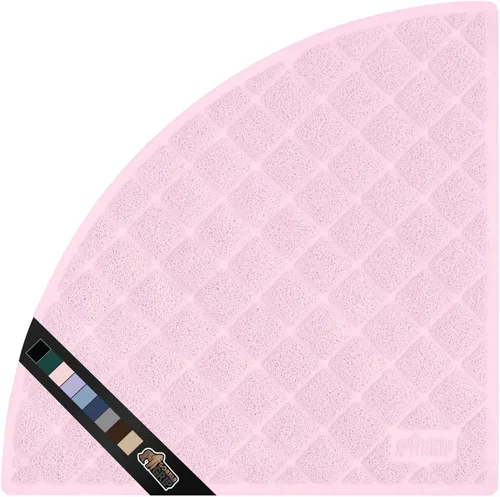 Vista 33 de GORILLA GRIP Tapete para caja de arena para gatos, resistente al agua, respaldo texturizado, fácil de limpiar, menos residuos y suelos limpios, 17 x