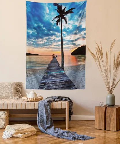 Vista 252 de Ambesonne Tapiz de arte afro, hombre negro fuerte con una corona de trazos impresión de pintura moderna, decoración de tela para colgar en la pared