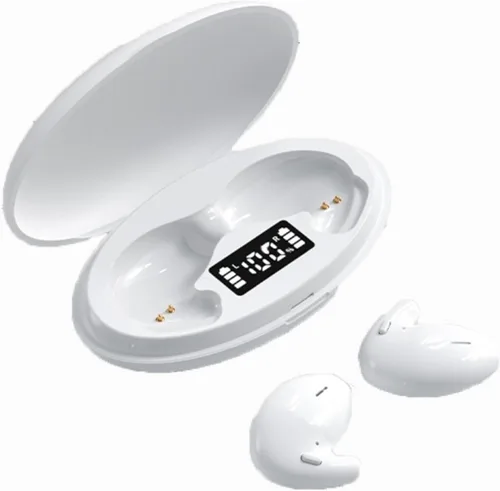 Vista 12 de Auriculares para dormir, inalámbricos Bluetooth, auriculares invisibles, cómodos con cancelación de ruido, para dormir de lado, para insomnio Rosado