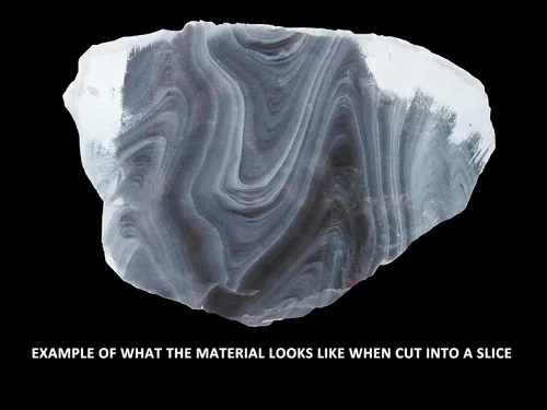 Vista 5 de Obsidiana de rayas grises de 5 pulgadas, 1-2 libras de Davis Creek Root Chakra Curación Crystal Rock Mineral Specimen Stones Reiki Ideal for
