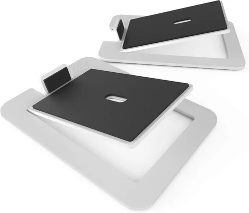 Vista 11 de Kanto S2 - Soportes de altavoz de escritorio inclinados para altavoces pequeños y monitores de estudio compactos de 2 a 3 pulgadas Soporta 6