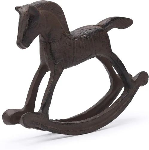 Vista 10 de BRASSTAR Artículos de muebles de caballos mecedores de latón Superficie lisa Meticuloso Patrón decorativo Decoración interior y exterior TQGJPT418