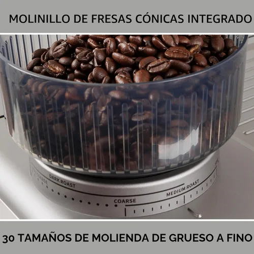 Vista 5 de Máquina de Espresso Kenmore - Cafetera Automática con Prensador Automático, Limpieza Automática, Vaporizador de Leche y Espumador, Molinillo