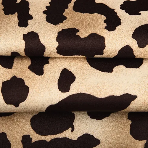 Vista 7 de Trajes de pantalón para mujer, conjunto de dos piezas con estampado de leopardo, con solapa, doble botonadura, pantalones de cintura alta