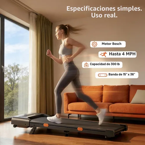 Vista 4 de Cybergoing T10 Walking Pad Treadmill Powered By Bosch®, Under Desk
