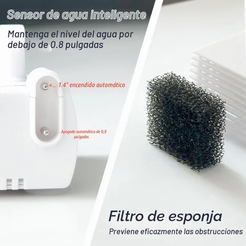 Vista 4 de Bomba de sumidero pequeña automática con sensor de agua, elevación de 5 pies, 55 GPH 115 V/230 V, mini bomba de condensado con interruptor de Blanco