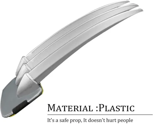 Vista 2 de DAYSTART Garras de lobo de plástico, dagas de plástico, para disfraz de Wolverine, accesorios de cosplay, 2