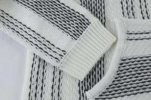 Vista 4 de Yacooh Baja - Sudadera ligera con capucha para mujer, estilo bohemio, mexicano, a rayas, con cordón, con bolsillo