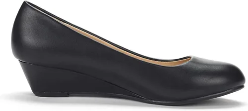 Vista 3 de DREAM PAIRS Zapatos de tacón de cuña media Debbie para mujer