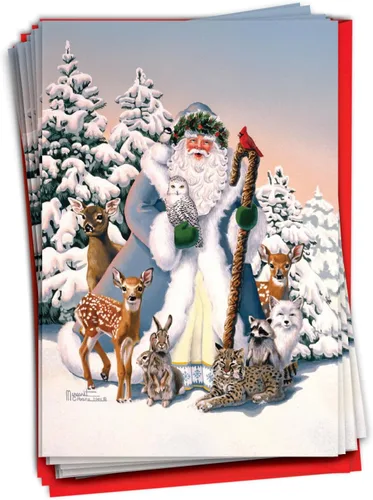 Vista 13 de NobleWorks Paquete a granel de 36 tarjetas de felicitación divertidas de Navidad con sobres, tarjetas divertidas en caja para perros y mujeres