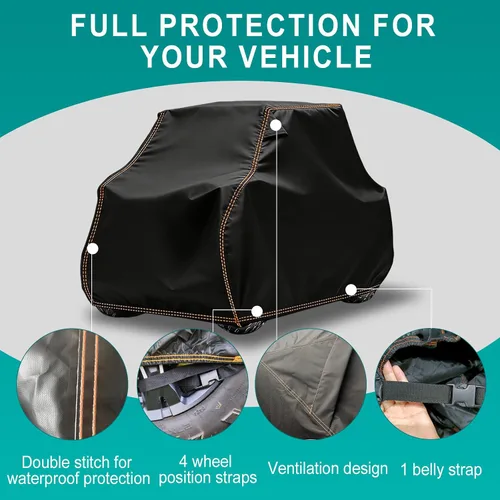 Vista 3 de CFMOTO UTV Funda de almacenamiento exterior de 2 a 3 plazas para Uforce 600