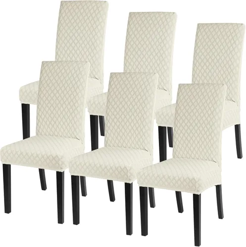Vista 85 de SearchI Juego de 2 fundas elásticas para sillas Parsons de comedor, fundas elásticas con estampado de elastano, extraíbles, lavables, fundas