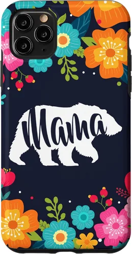 Vista 13 de Mama Bear - Funda para iPhone 17 con diseño de flores florales