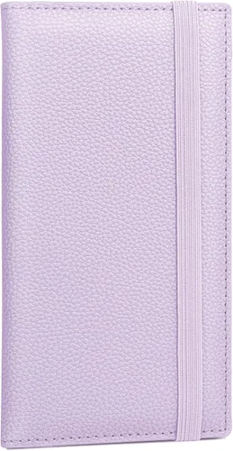 Vista 41 de Yarnic Funda para chequera personal, soporte para chequera con soporte para bolígrafo y divisor de plástico transparente integrado para cheques Rosa