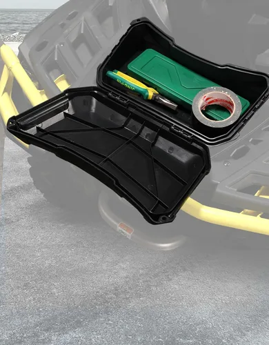 Vista 4 de A & UTV PRO - Caja de carga de almacenamiento para asiento ATV Outlander, A & UTV PRO de 2 galones (7.5 litros), caja de almacenamiento de asiento