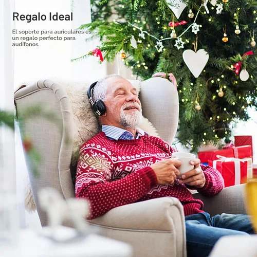Vista 9 de Soporte para Auriculares, Soporte para Auriculares de Escritorio con Base Pesada, Soporte de Escritorio para Auriculares de Aluminio para Gaming