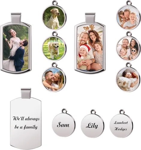 Vista 5 de Llavero personalizado con foto personalizada con foto, llaveros grabados para mujeres y hombres, regalo conmemorativo