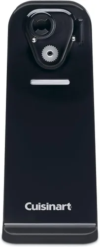 Vista 7 de Cuisinart Classic Maker, gofre redondo, plateado y abrelatas eléctrico CCO-50BKN Deluxe, color negro