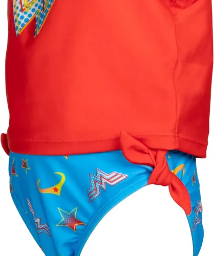 Vista 5 de DC Comics Conjunto de camiseta de natación y parte inferior de natación de manga corta