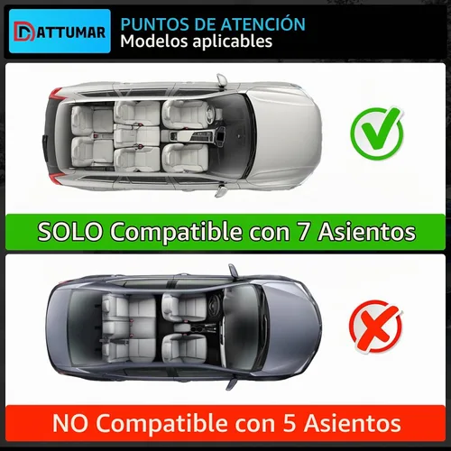 Vista 6 de Tapete de carga compatible con Toyota 4 Runner 2010-2024 de 7 asientos, tapete de carga para maletero, protector de asiento trasero de TPE 2023