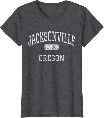 Vista 4 de Jacksonville Oregon OR - Camiseta vintage, Negro