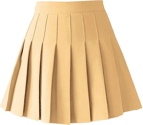 Vista 26 de TONCHENGSD Falda de tenis plisada de cintura alta para mujer 01 cuadros marrones