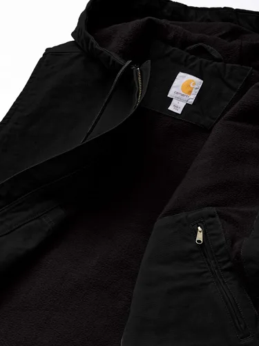 Vista 6 de Carhartt Men's Relaxed Fit Washed Duck Fleece-Lined Hooded Vest
