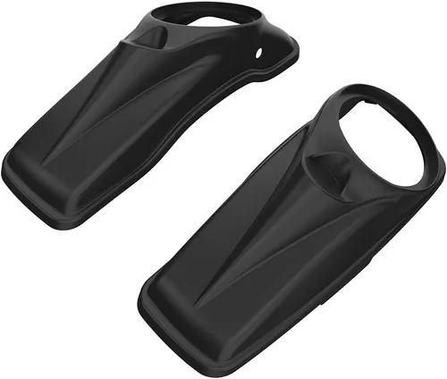 Vista 24 de Tapas para bocinas de motocicleta aptas para 2014+ Harley Touring Hard Saddle Bags - Whisky ámbar, 8 pulgadas Amber Whiskey