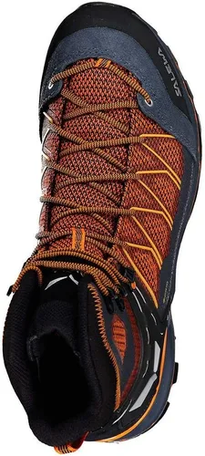 Vista 5 de Salewa Mountain Trainer Lite Mid GTX - Hombre Negro fuera/zanahoria