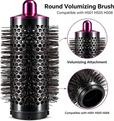 Vista 10 de Cepillo voluminizador redondo para Dyson Airwrap HS01 HS05 HS08 Hair Styler