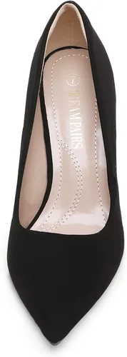 Vista 3 de DREAM PAIRS Zapatos de tacón alto de aguja para mujer, con punta cerrada, zapatos de vestir para bodas, trabajo, oficina, negocios, 3 pulgadas