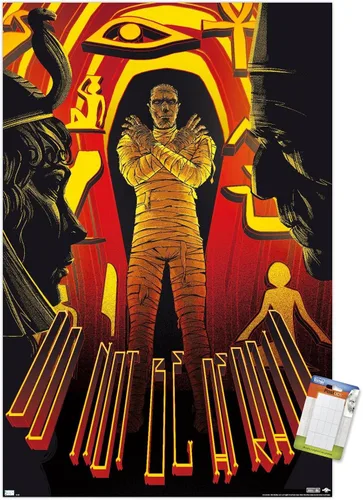Vista 11 de Trends International Póster de pared de César Moreno con texto en inglés "The Mummy - Do Not Be Afraid by César Moreno, 14.725" x 22.375", versión
