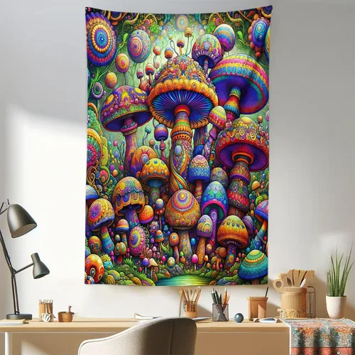 Vista 266 de Ambesonne Tapiz de arte afro, hombre negro fuerte con una corona de trazos impresión de pintura moderna, decoración de tela para colgar en la pared