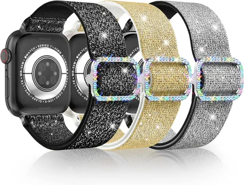 Vista 9 de LETOID Correas elásticas diseñadas para Apple Watch Band de 1.496 pulgadas, 1.575 pulgadas, 1.614 pulgadas, 1.654 pulgadas, 1.732 pulgadas, 1.772