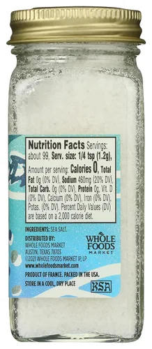 Vista 2 de Whole Foods Market, Condimento, Fleur de Sel, 4.20 Onzas
