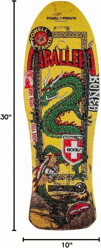 Vista 6 de Powell Peralta Rompecabezas De Monopatín Dragón Chino Caballero Amarillo
