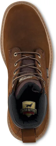 Vista 5 de Irish Setter, Hopkins, para hombre, 6 pulgadas, impermeable, puntera de seguridad de aluminio, bota de trabajo