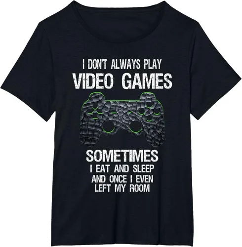 Vista 40 de Funny Gamer Video Games - Camiseta para niños y adolescentes, ajuste clásico, color negro, mezcla de algodón, Negro
