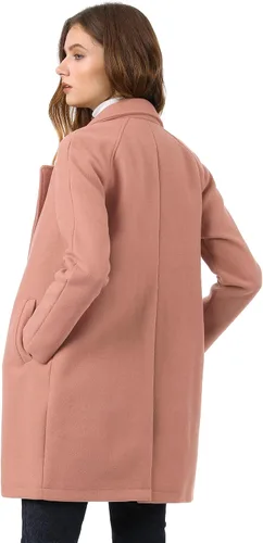 Vista 6 de Allegra K Abrigos de invierno raglán con solapa y muescas para mujer