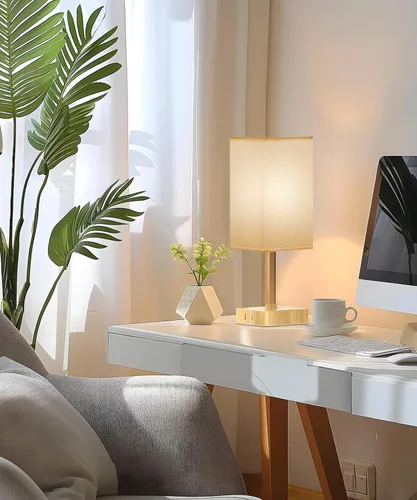 Vista 7 de Lámparas táctiles para mesita de noche para dormitorio con estación
