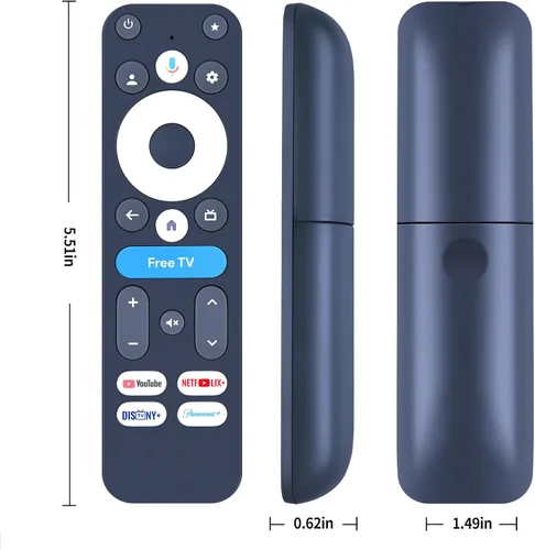 Vista 8 de Nuevo R-C-OHS-C008 Control remoto de reemplazo de voz para Onn Google TV 4K Pro dispositivo modelo 100135769