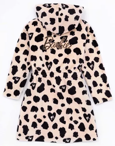 Vista 4 de Barbie Bata de vestir para niñas con estampado de leopardo de animales