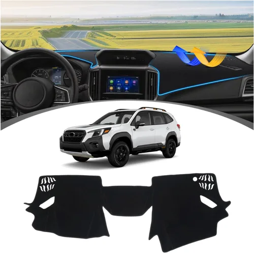 Vista 59 de FIILINES Cubierta para tablero Compatible con Mazda 3 2010-2013 Accesorios Tapete para tablero para Mazda 3 Accesorios Tapete para salpicadero