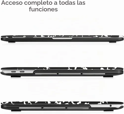Vista 4 de Fintie Funda rígida para MacBook Pro de 13 pulgadas, libro de composición
