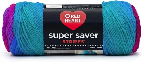 Vista 8 de Red Heart Hilo Super Saver Rayas Polo Stripe (paquete de 4)