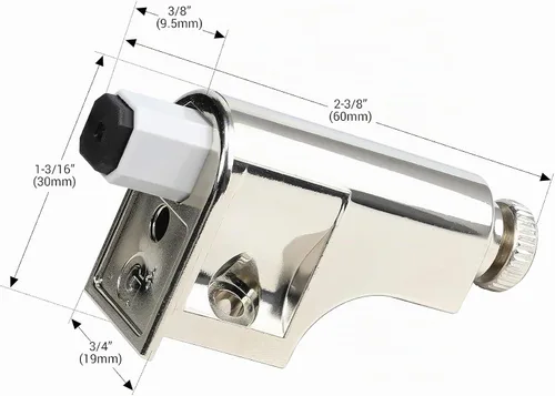 Vista 8 de Rok hardware 25 para puertas de gabinetes/compactos/adaptador/hardware/níquel/hinge